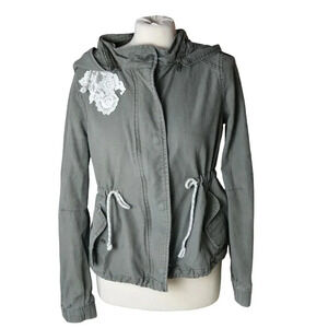 Anthropologie Daughters Of Liberation Lightweight Utility Jacket Green  Size M